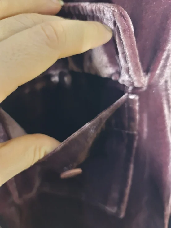 Velvet Muave Utility Jacket Dark Academia Grunge Whimsigoth Sz L Witchy Preppy - Picture 7 of 10